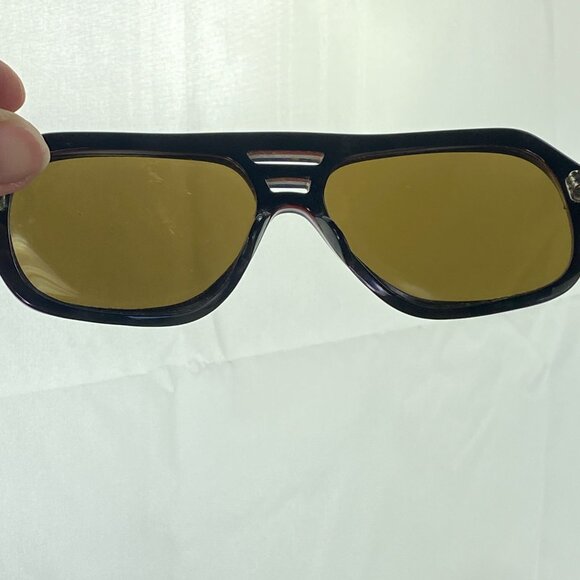 Vintage Foster Grant Red White Blue Mirrored Sunglasses - Picture 7 of 10
